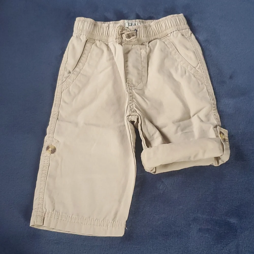 The Children's Place 2 in 1 Convertible Pants/Shorts Khaki Size 9-12 Months